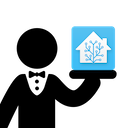 Echo devices and Home Assistant logo